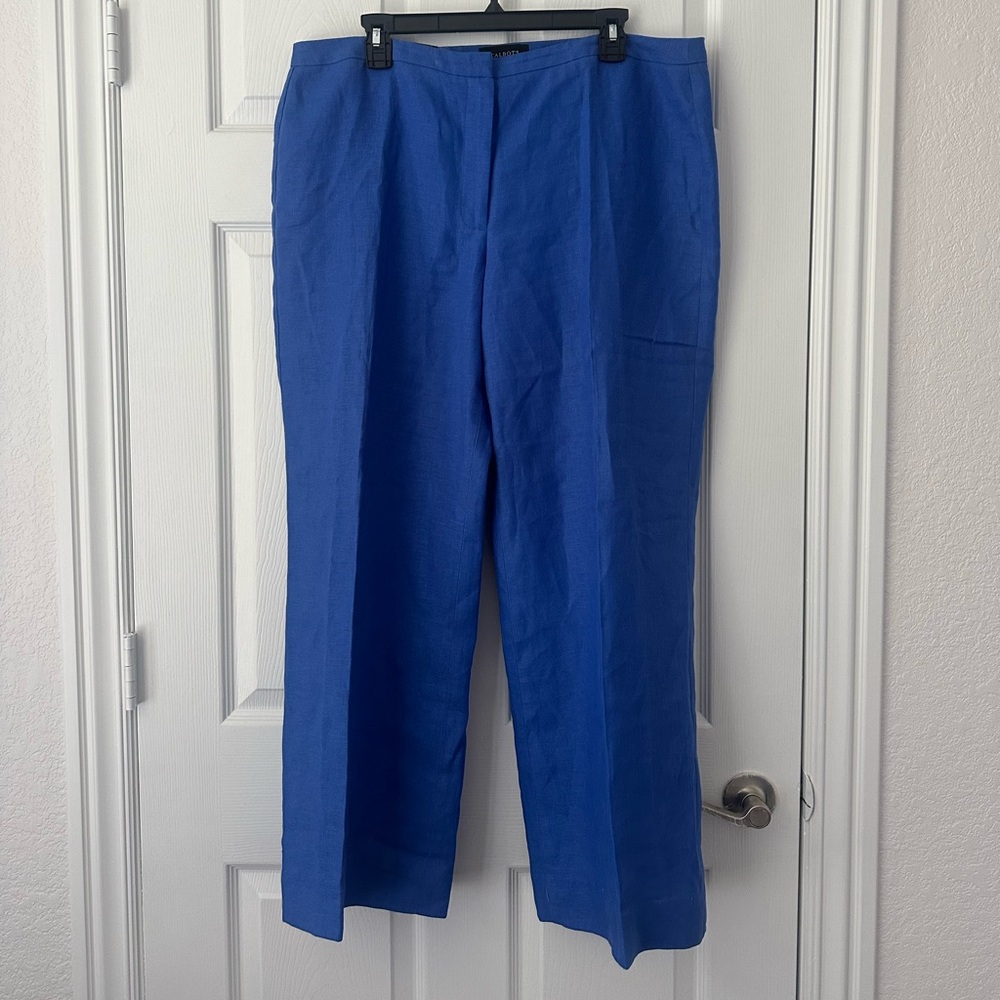Talbots signature linen pants Sz 16